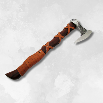 Camping Axe: Viking Hatchet & Leather Sheath - Premier Edge