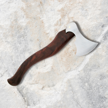 Handmade Carbon Steel Viking Axe with Leather Sheath