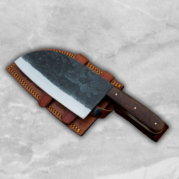 Handmade serbian cleaver chef knife